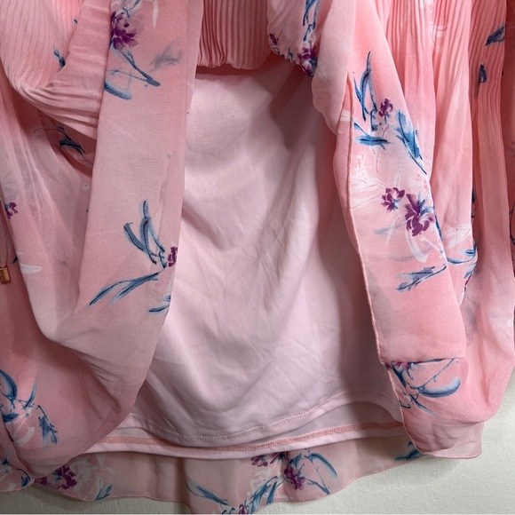 Lane Bryant Pink Off-Shoulder Floral Blouse - Picture 7 of 7